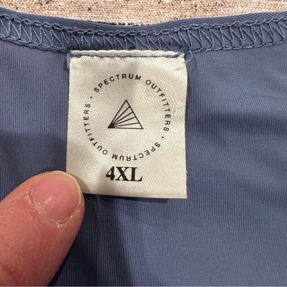 Spectrum Outfitters Blue Sleeveless Chest Binder Size 4X - Picture 2 of 6